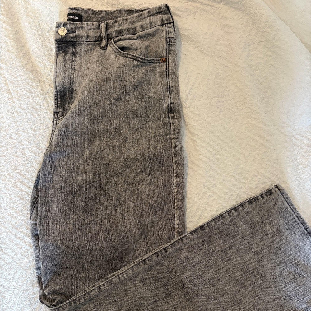 Express Women's High Rise Gray Jeans